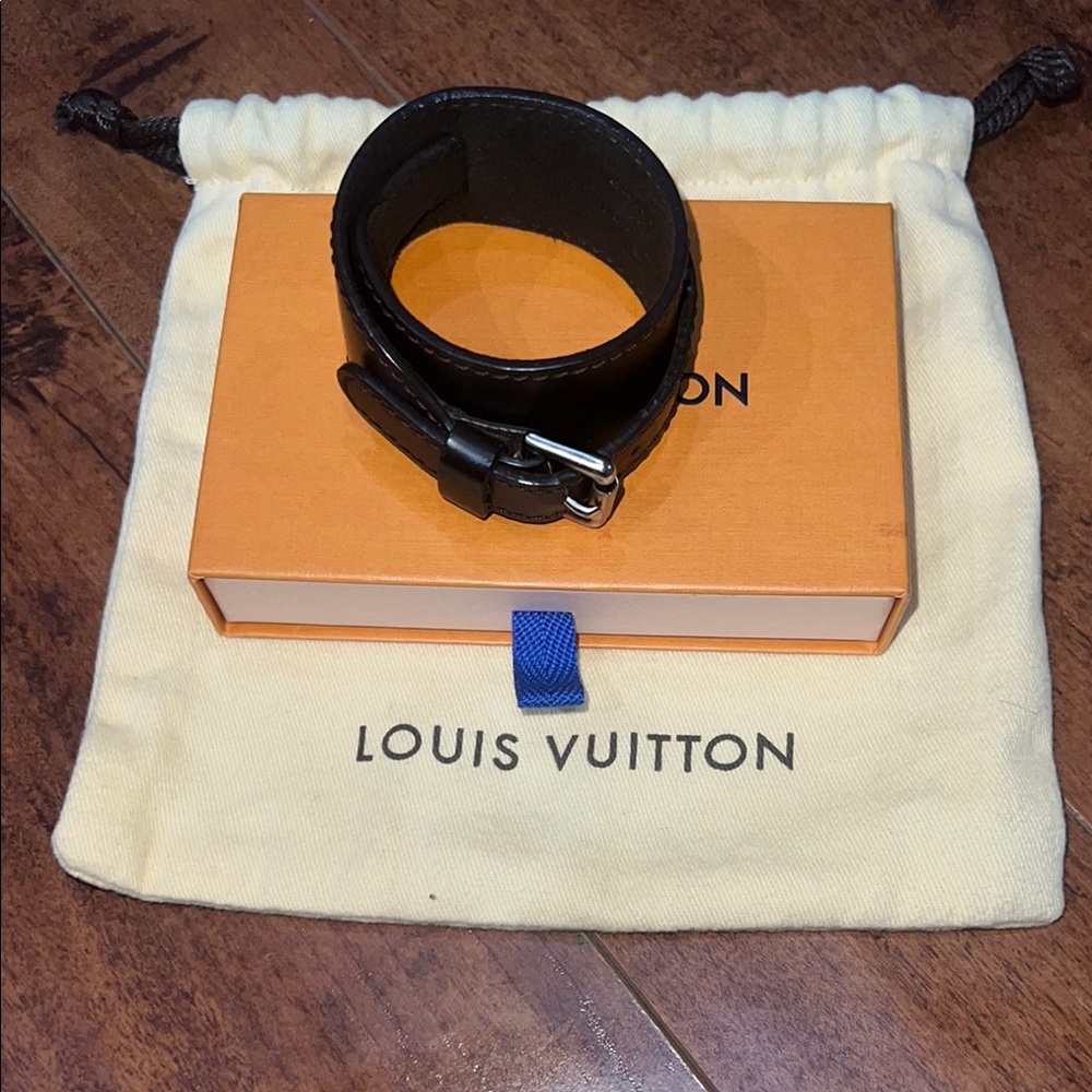 Louis Vuitton Leather Buckle Bracelet